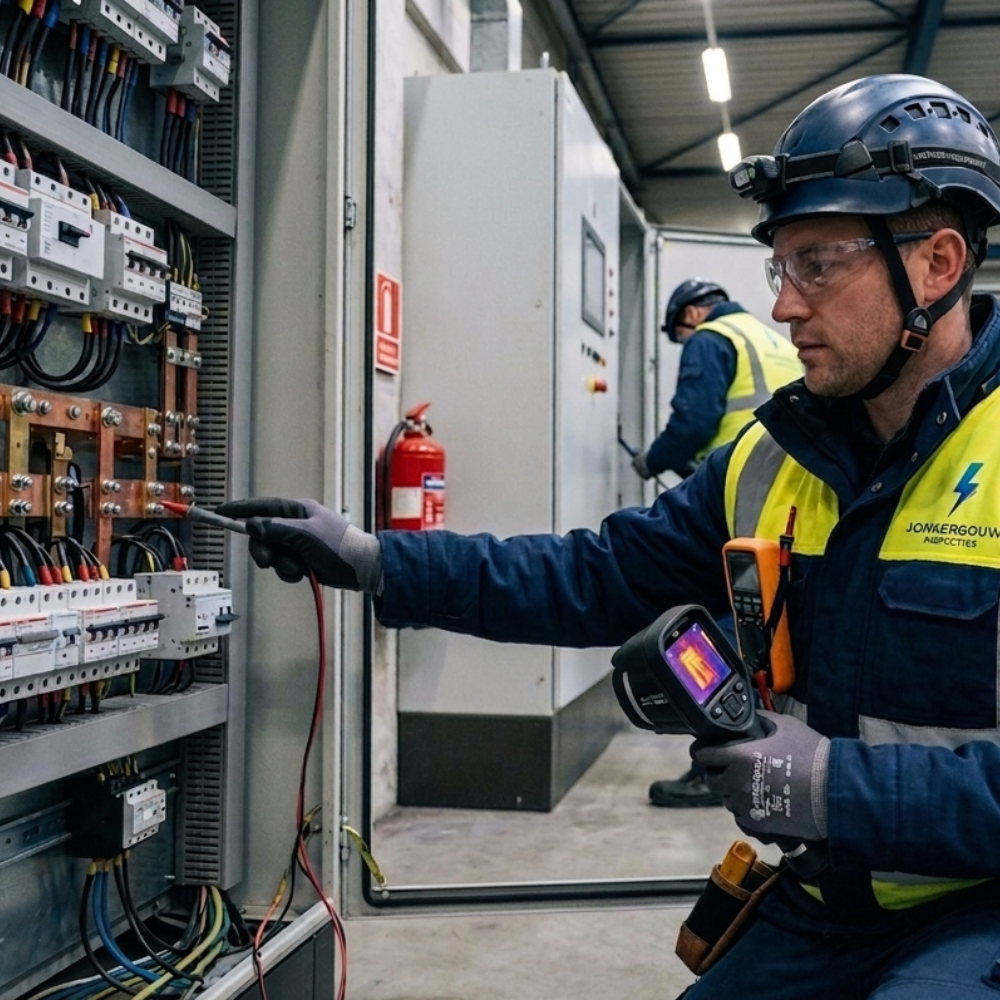 SCIOS Scope 10 thermografie-inspectie op brandrisico in een verdeelkast